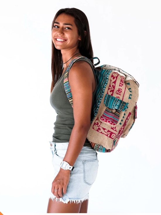 RICE LOVE Recycled Travel Backpack Agra - New main image 4